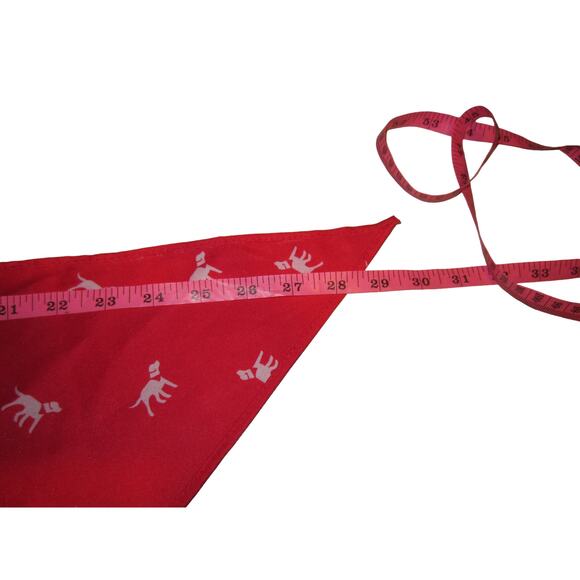 Red Dog Print Bandana PetLabCo Adjustable Triangle Scarf Accessory - Picture 9 of 9